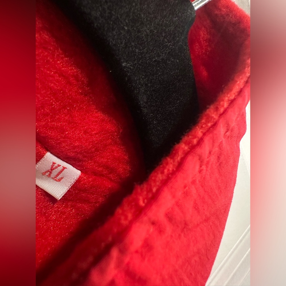 NWT Vintage Men’s NFL Canon Official Camera Red Full Zip Fleece Vest- Size XL - Picture 4 of 12